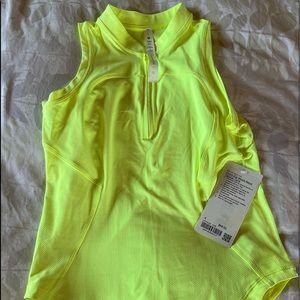 NWT Front Zip Mock Neck Tennis Tank